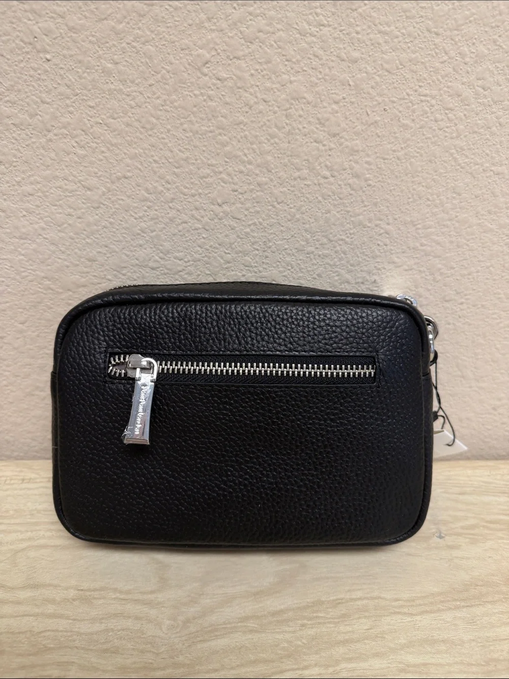 POM POM LONDON CITY MINI CROSSBODY BAG BLACK